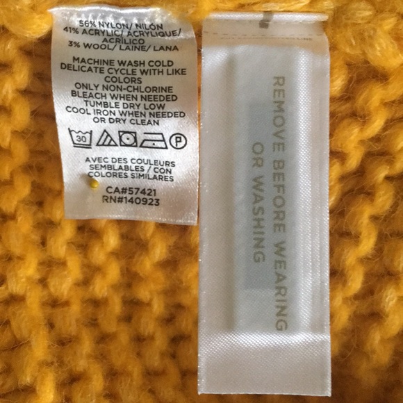 Lou & Grey Cropped Mock Neck Chunky Knit Hi-lo Hem Sweater, Small 🧡 - Picture 11 of 12